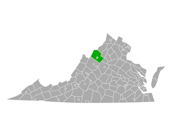 Mappa Rockingham Virginia — Vettoriale Stock