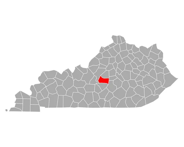 Mapa Indústria Alimentar Kentucky — Vetor de Stock