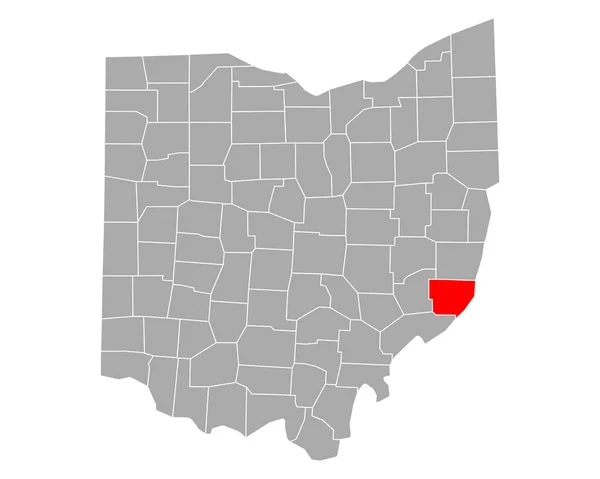 Karte Von Monroe Ohio — Stockvektor