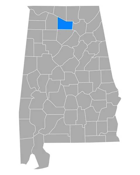 Mapa Morgana Alabama — Wektor stockowy