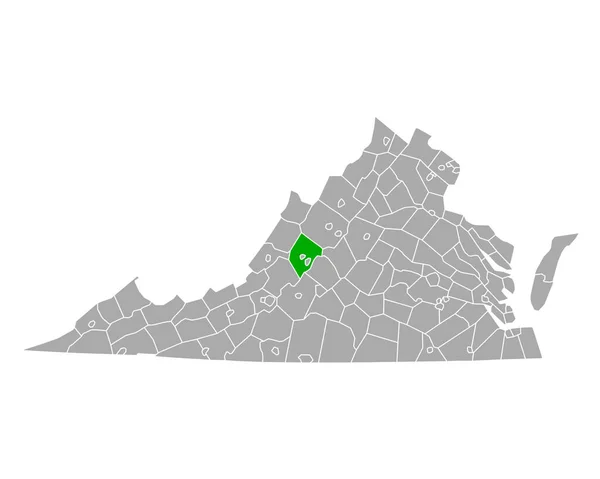 Map Rockbridge Virginia — Stock Vector