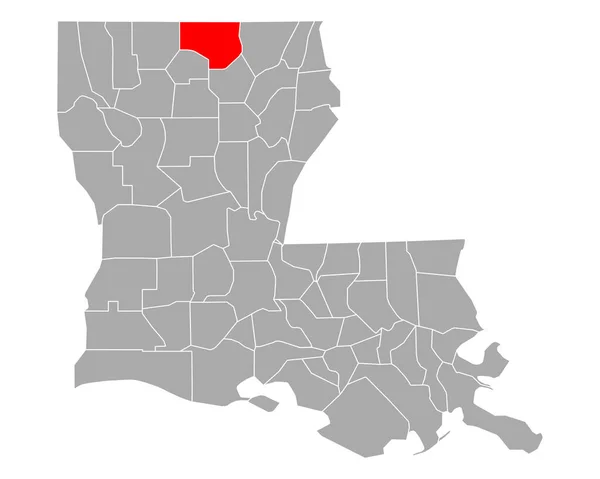 Mapa Union Louisiana — Vector de stock