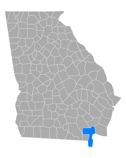 Карта Чарльтона Джорджія — стоковий вектор