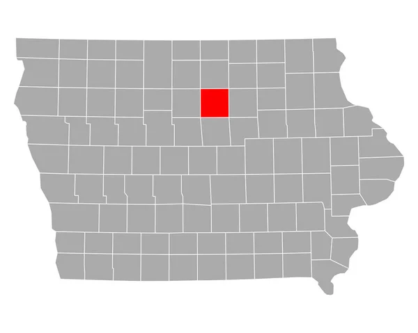 Mapa Franklin Iowa — Archivo Imágenes Vectoriales