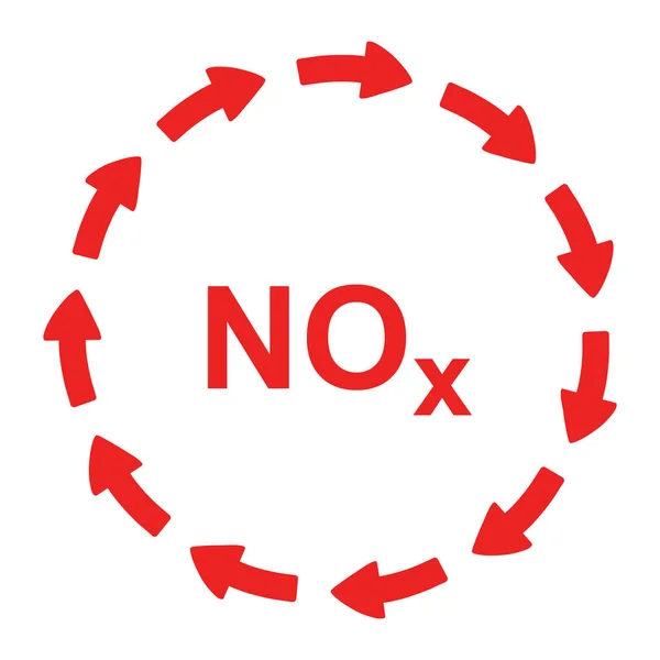 ベクトル図としての窒素酸化物と矢印 — ストックベクタ