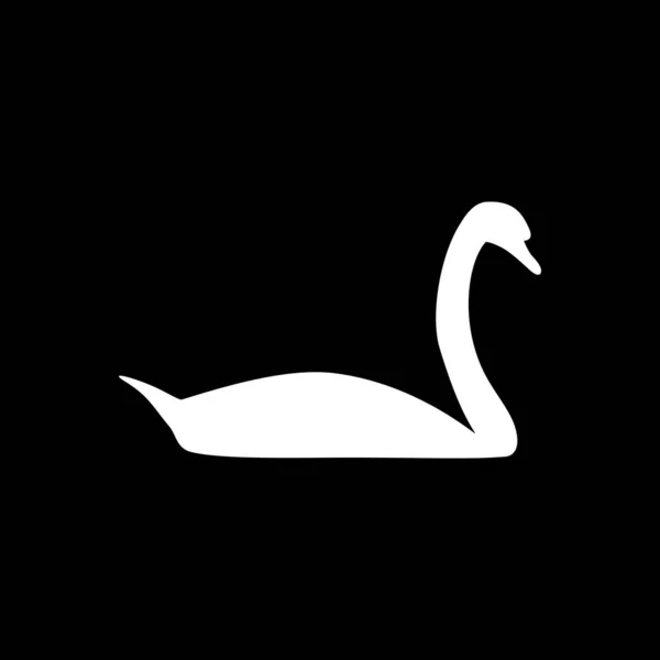 Cisne Fondo Como Ilustración Vectorial — Vector de stock