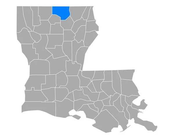 Mapa Union Louisiana — Archivo Imágenes Vectoriales