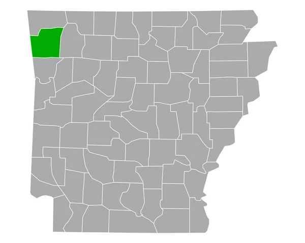 Mapa Cabinas Internet Arkansas — Vetor de Stock