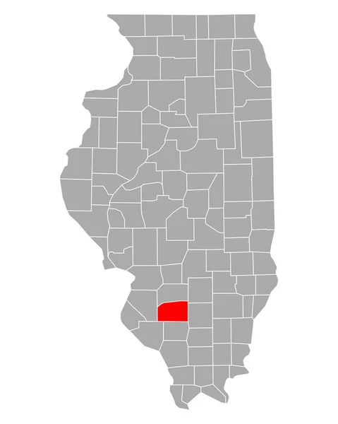 Carte Washington Illinois — Image vectorielle