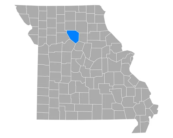 Mapa Chariton Missouri — Vetor de Stock