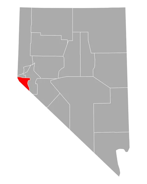 Mapa Douglas Nevada — Archivo Imágenes Vectoriales