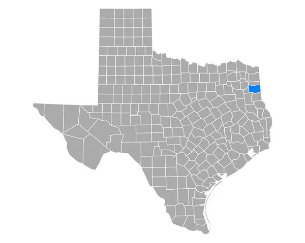 Karte Von Harrison Texas — Stockvektor