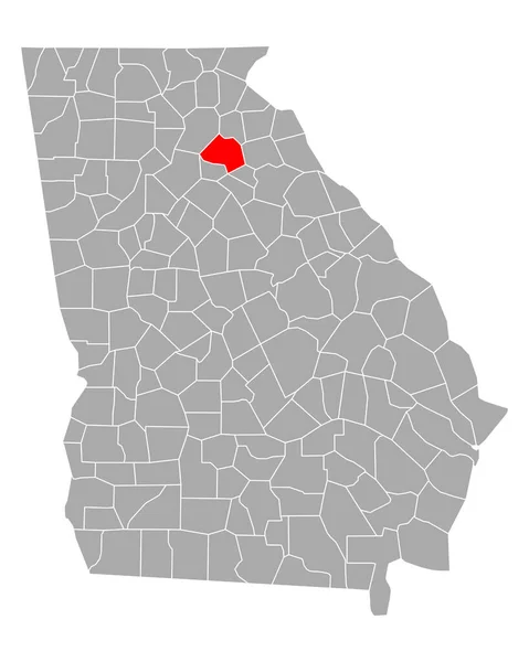 Mapa Jackson Georgia — Archivo Imágenes Vectoriales