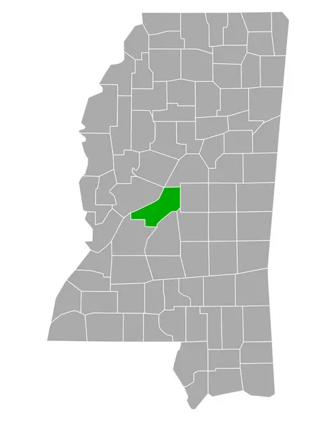 Mapa Centros Reabilitação Mississippi — Vetor de Stock