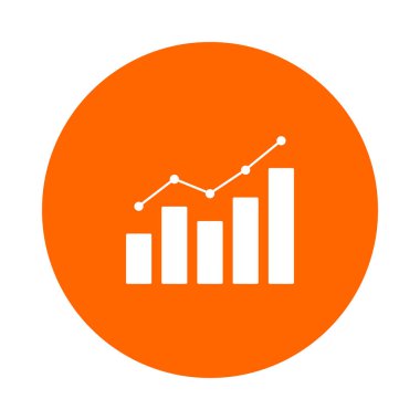 Çizelge ve daire vektör illüstrasyonu