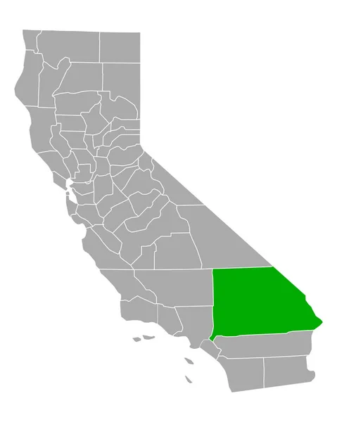 Mapa San Bernardino Kalifornia — Wektor stockowy