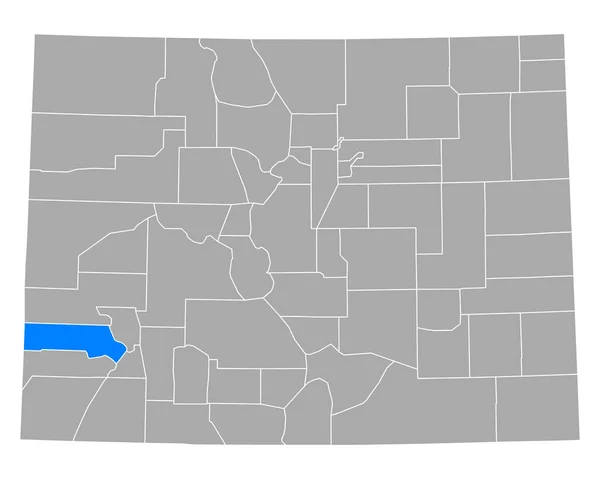 Mapa San Miguel Kolorado — Wektor stockowy