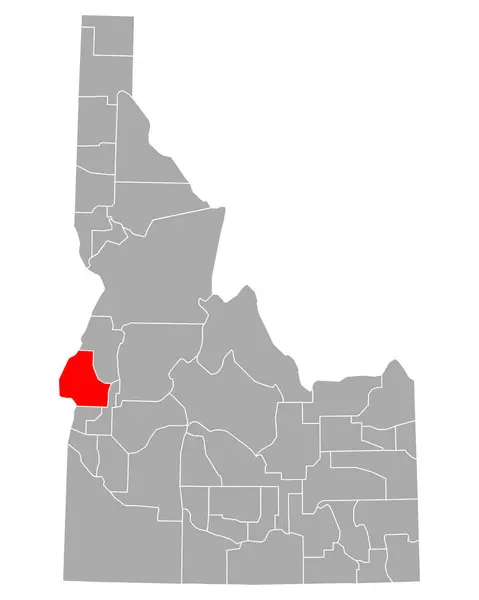 Mapa Washington Idaho — Vector de stock