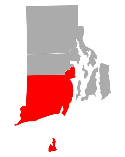 Mapa Cabinas Internet Rhode Island — Vetor de Stock