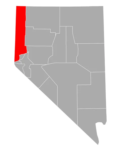 Mapa Washoe Nevada — Archivo Imágenes Vectoriales