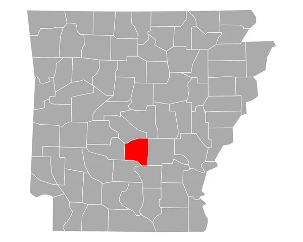アーカンソー州のグラントの地図 — ストックベクタ