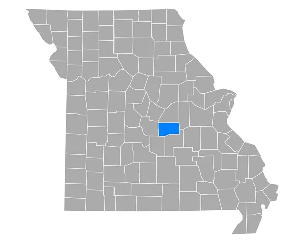 Kaart Van Maries Missouri — Stockvector