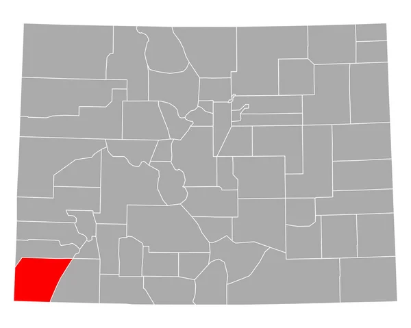 Карта Монтесумы Колорадо — стоковый вектор