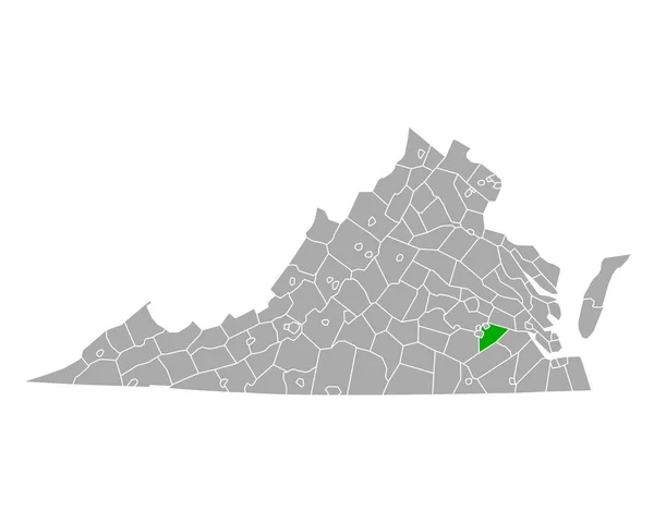 Mapa Agências Imobiliárias Virginia —  Vetores de Stock