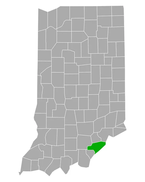 Mapa Clark Indiana —  Vetores de Stock