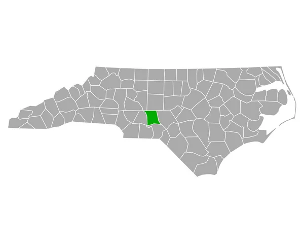 Mapa Contabilistas Carolina Norte —  Vetores de Stock