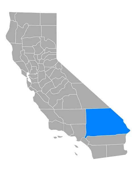 Carte San Bernardino Californie — Image vectorielle