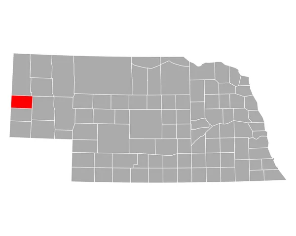 Mapa Scotts Bluff Nebraska — Archivo Imágenes Vectoriales