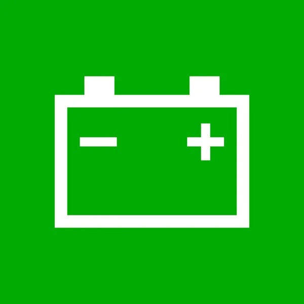 Autobatterie Und Hintergrund Als Vektorillustration — Stockvektor