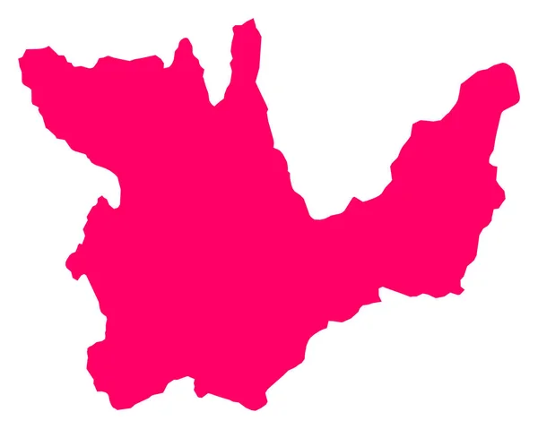Huanucoの正確な地図 — ストックベクタ