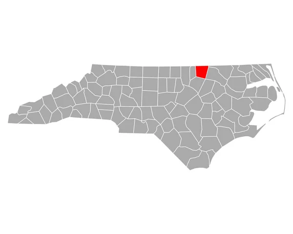 Mappa Warren North Carolina — Vettoriale Stock