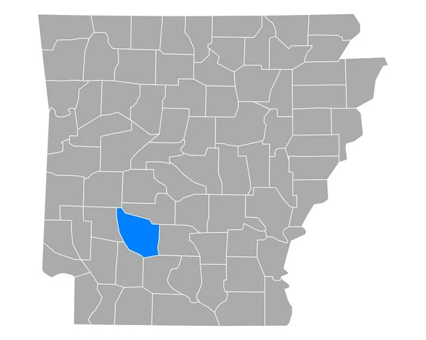 Mapa Clark Arkansas — Archivo Imágenes Vectoriales