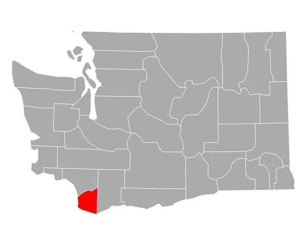 Mapa Caixas Poupança Washington —  Vetores de Stock