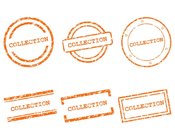 Collection Stamps Vector Illustration — Stock Vector