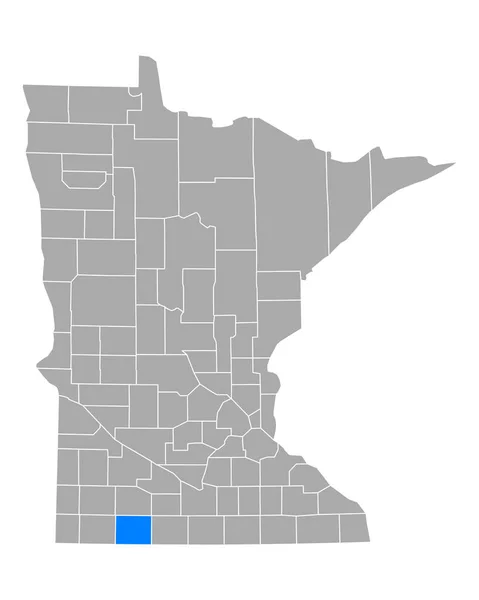 Mapa Jacksona Minnesota — Wektor stockowy