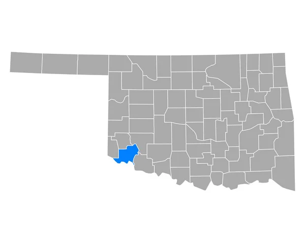 Карта Джексона Оклахомі — стоковий вектор