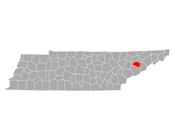 Mapa Jeffersona Tennessee — Wektor stockowy