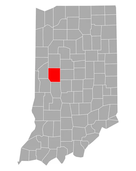 Mapa Montgomery Indiana — Vector de stock