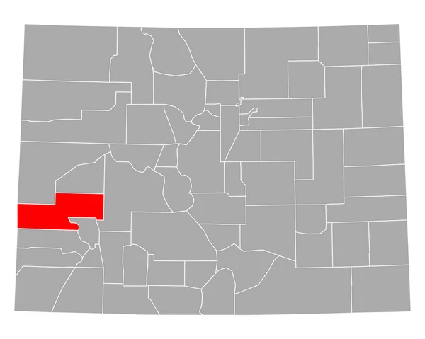 Karta Över Montrose Colorado — Stock vektor