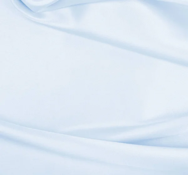 Gladde Elegante Blauwe Zijde Satijn Luxe Doek Textuur Kan Gebruiken — Stockfoto