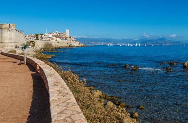 Францию Прованс Французская Ривьера Cote Azur Антибы Восстановление Исторического Центра — стоковое фото