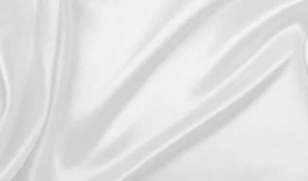 Гладка Елегантна Біла Шовкова Або Атласна Розкішна Тканина Може Використовуватись — стокове фото