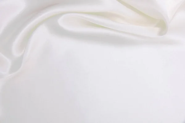 Smooth Elegant White Silk Satin Luxury Cloth Texture Can Use — Stock Photo, Image