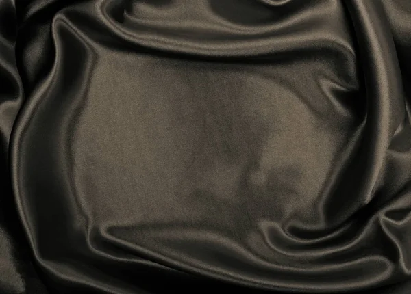 Gladde Elegante Bruine Zijde Satijnen Textuur Kan Als Abstracte Achtergrond — Stockfoto
