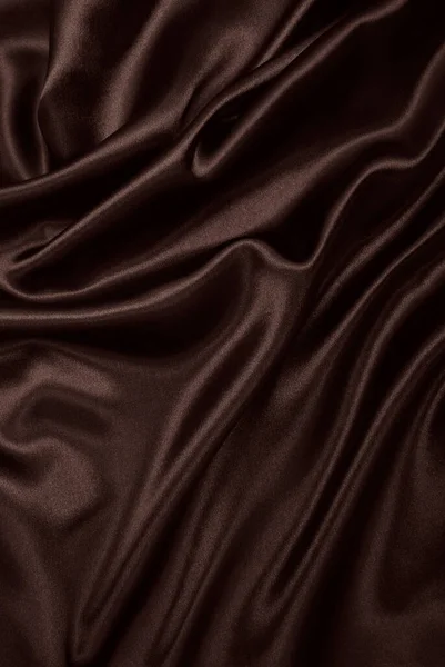 Smooth Elegant Brown Silk Satin Texture Can Use Abstract Background — Stock Photo, Image