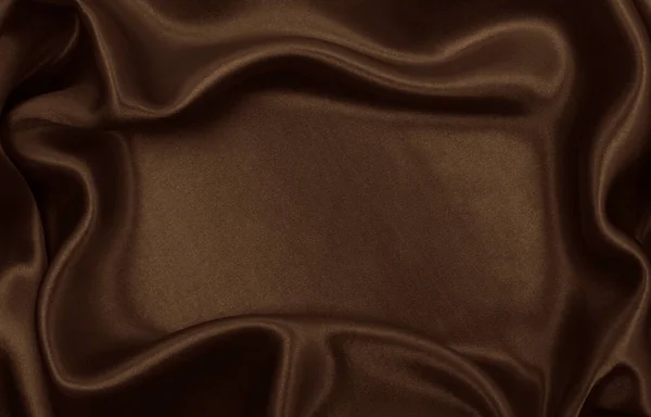 Smooth Elegant Brown Silk Satin Texture Can Use Abstract Background — Stock Photo, Image